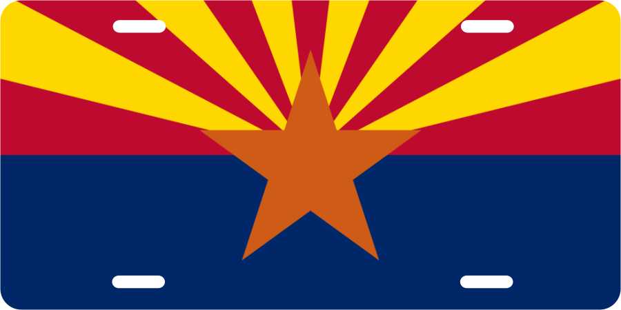 Arizona Flag License Plates