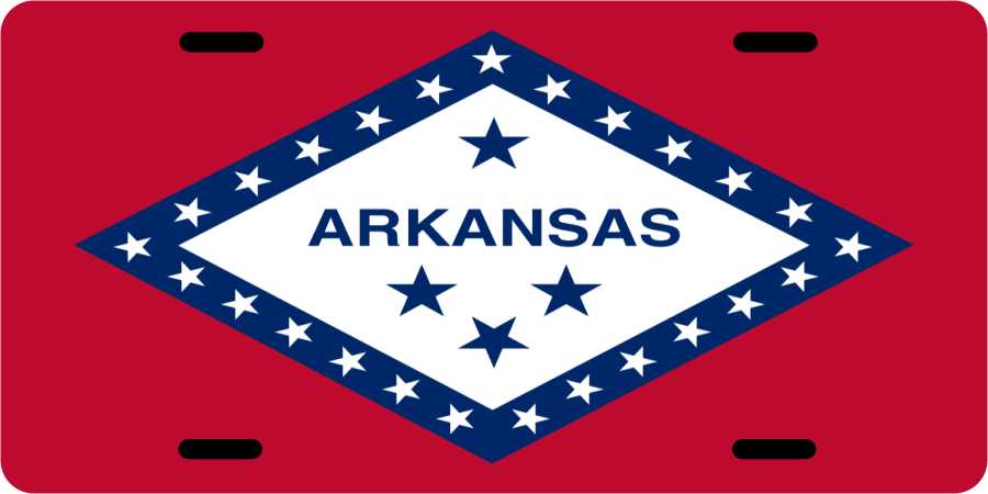 Arkansas Flag License Plates