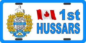 1st Hussars Regiment License Plates