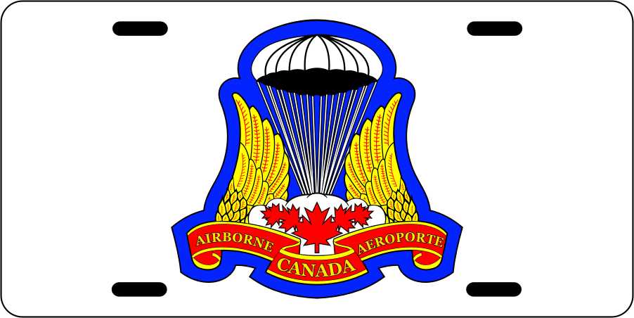 Canadian Airborne Regiment License Plates