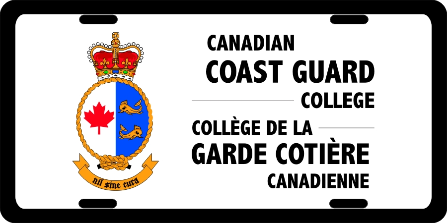 Canadian Coast Guard College License Plates