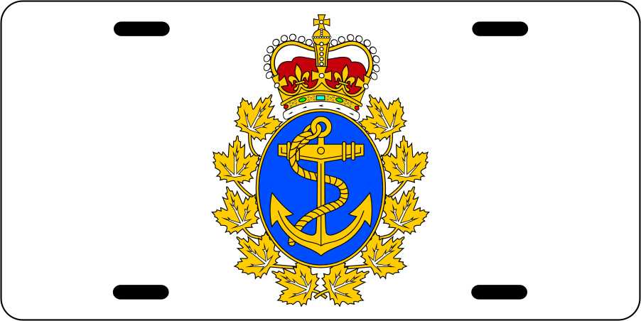 Canadian Navy License Plates