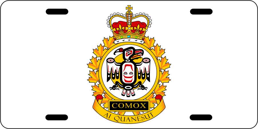 Canadian Forces Base Comox License Plates