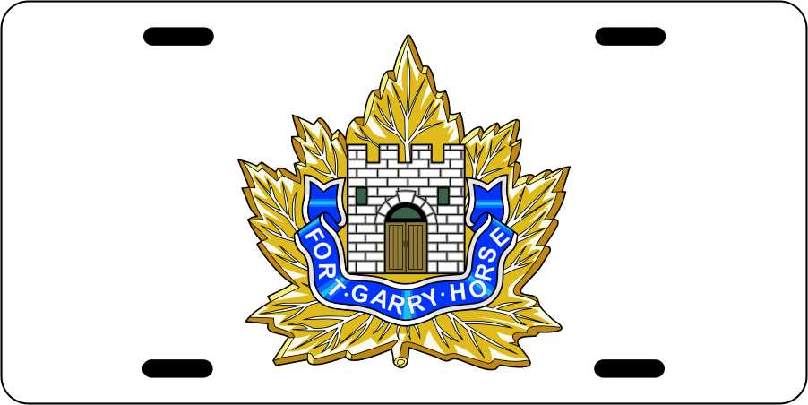 Fort Garry Horse License Plates