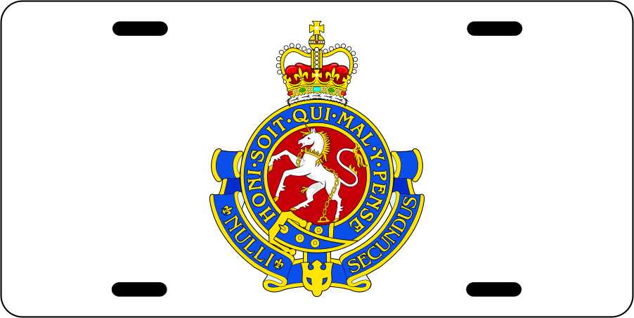 Governor General Horse Regiment License Plates