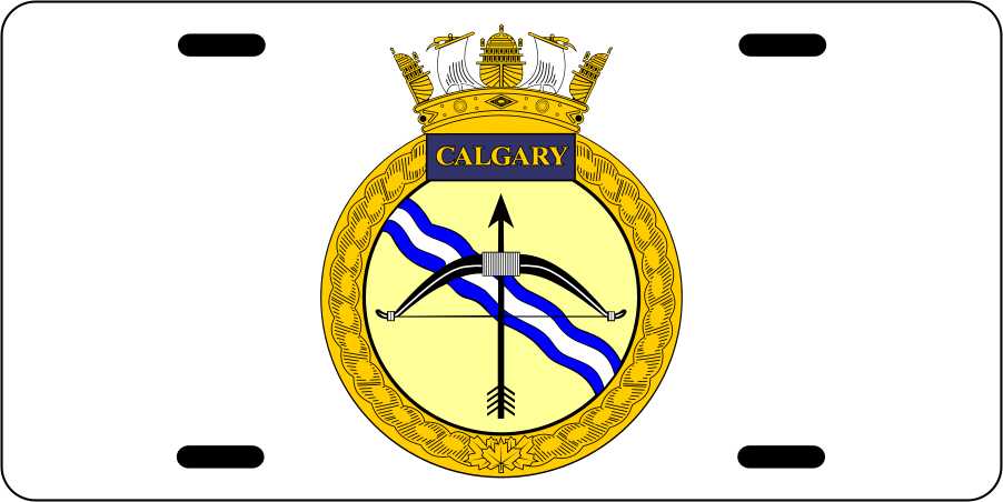 HMCS Calgary License Plates
