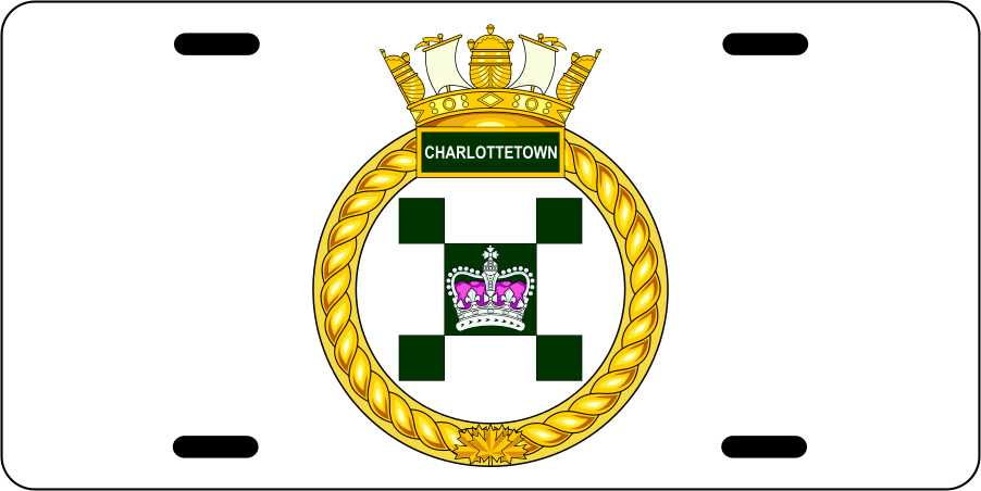 HMCS Charlottetown License Plates