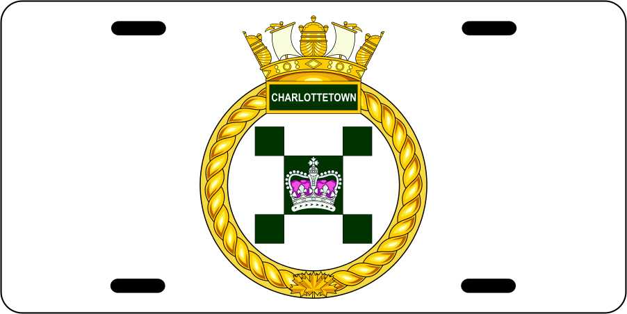 HMCS Charlottetown License Plates