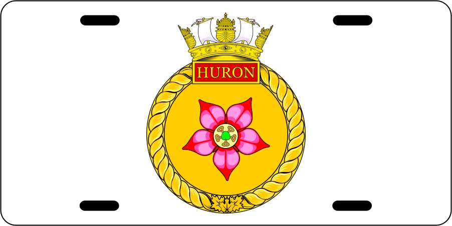 HMCS Huron License Plates