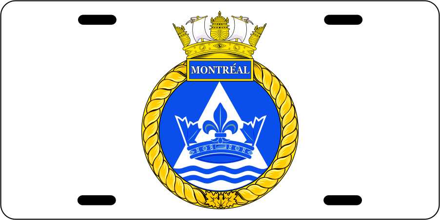 HMCS Montreal License Plates