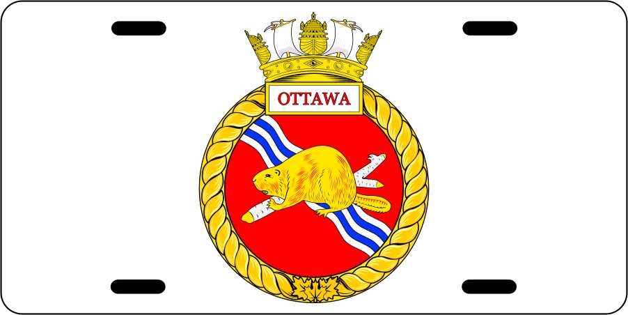 HMCS Ottawa License Plates