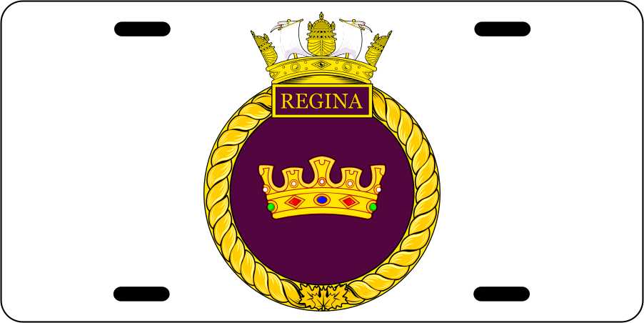 HMCS Regina License Plates