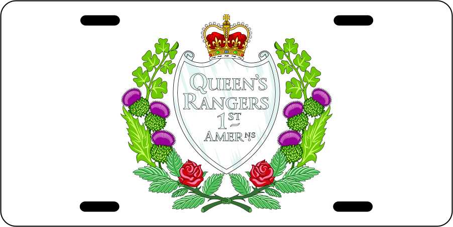 Queens York 1st American Regiment License Plates
