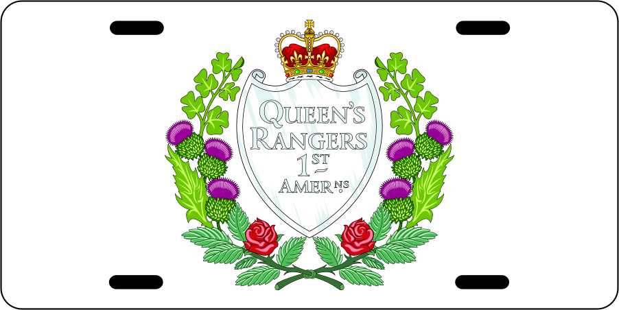 Queens York 1st American Regiment License Plates
