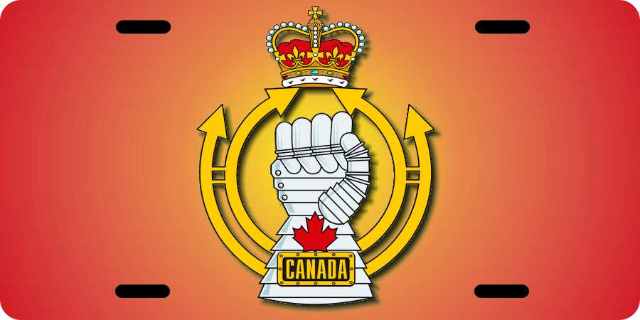 Royal Canadian Armoured Corps License Plates