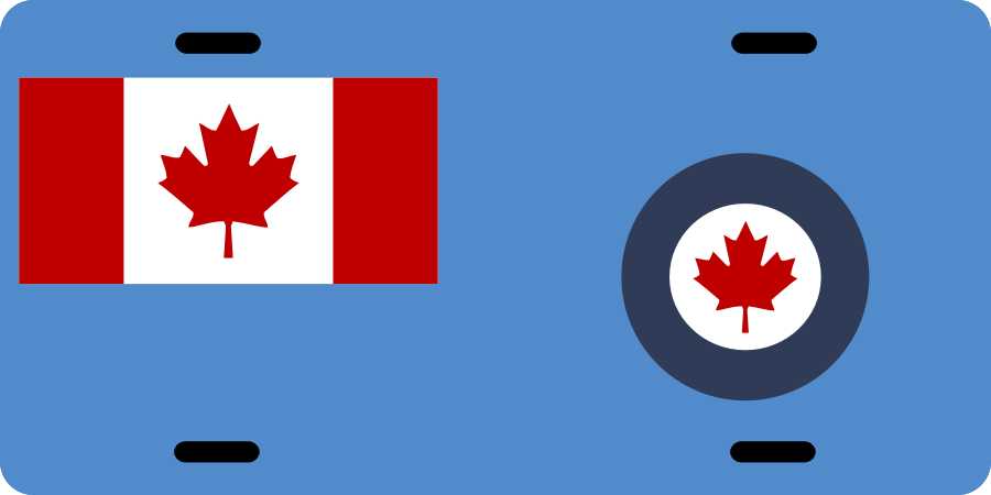 Royal Canadian Air Force 2 License Plates