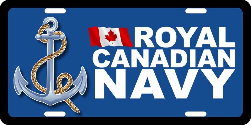 Royal Canadian Navy (2) License Plates