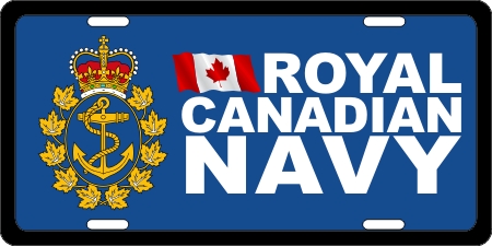 Royal Canadian Navy (3) License Plates