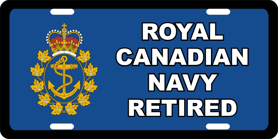 RC Navy Retired License Plates