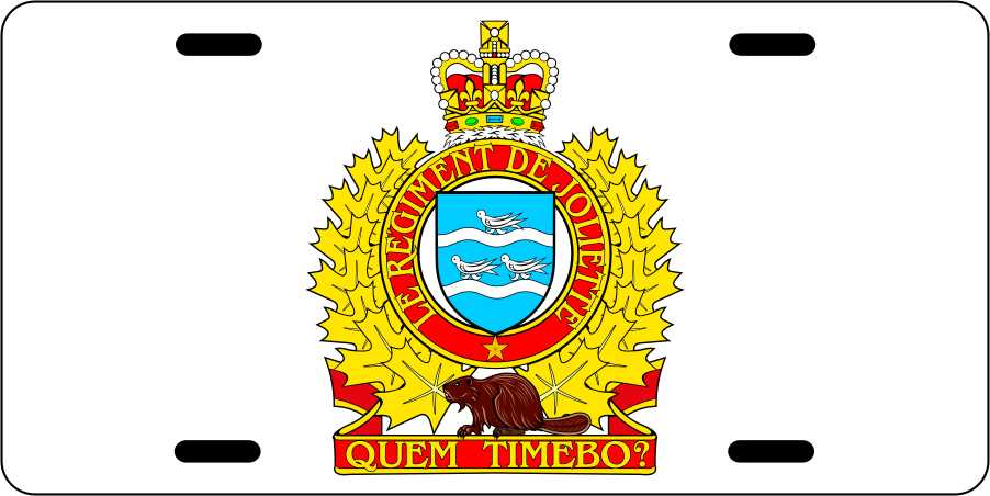Regiment de Joliette License Plates