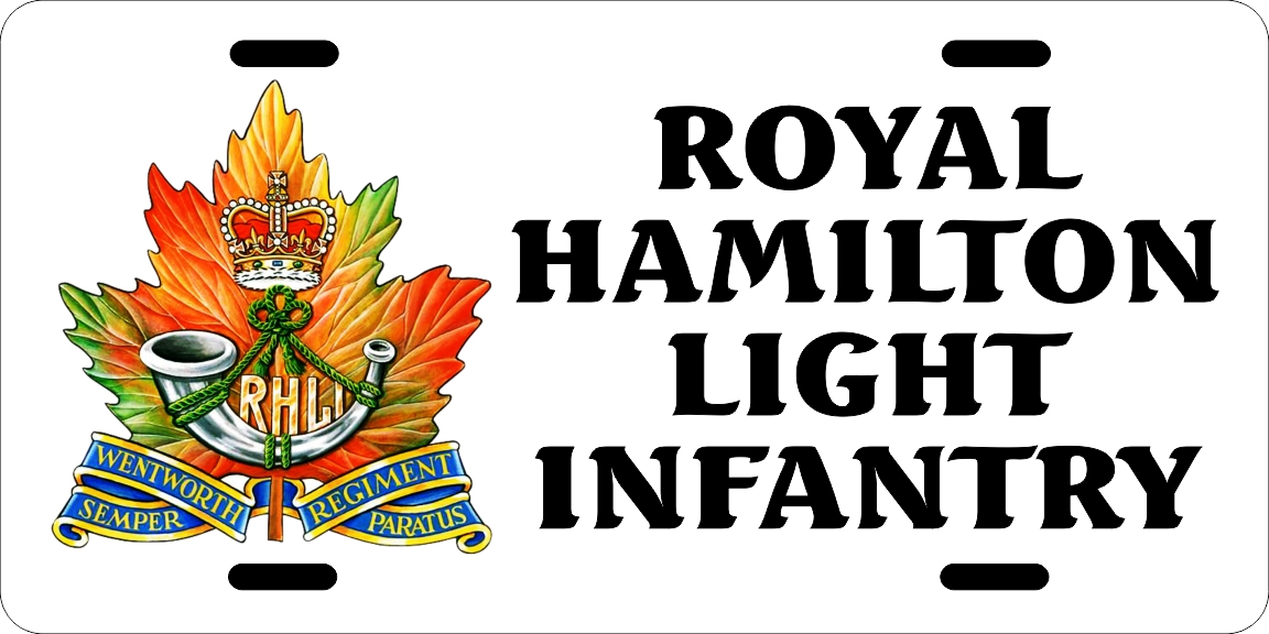 rhli royal hamilton light infantry License Plates
