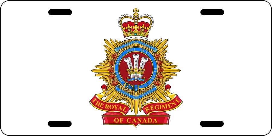Royal Regiment of Canada License Plates