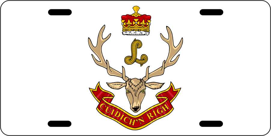 Seaforth Highlanders Regiment License Plates