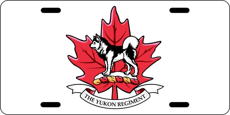 Yukon Regiment License Plates