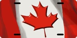 Canada Flag 3D Licence Plates