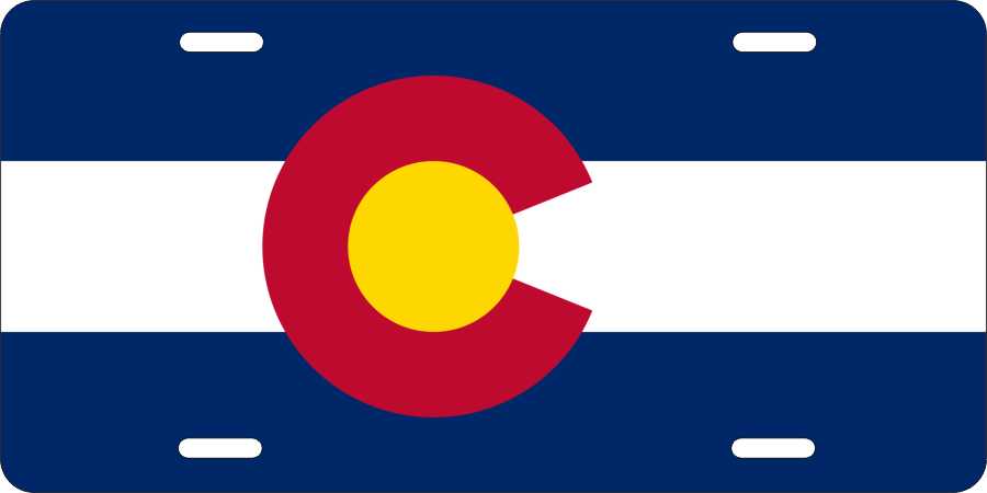 Colorado Flag License Plates