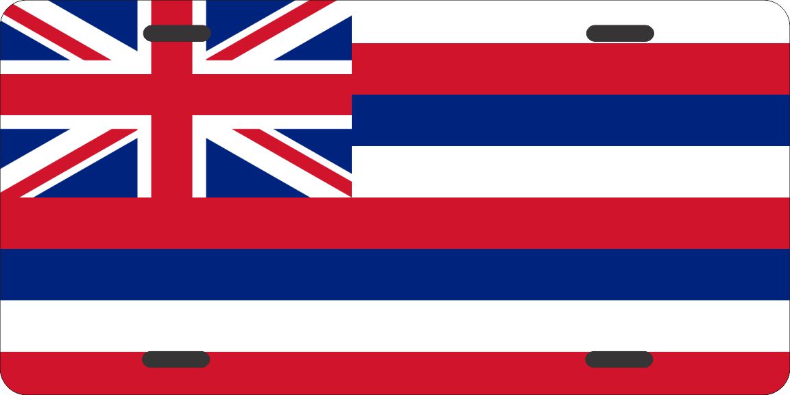 Hawaii Flag License Plates