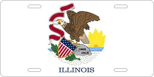 Illinois Flag License Plates