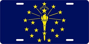 Indiana Flag License Plates