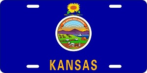 Kansas Flag License Plates