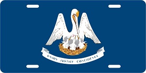 Louisiana Flag License Plates