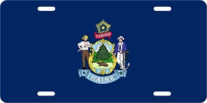 Maine Flag License Plates