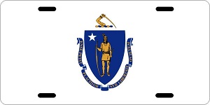 Massachusetts Flag License Plates