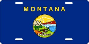 Montana Flag License Plates