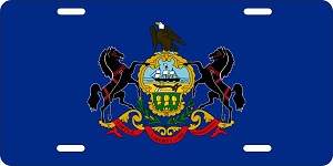 Pennsylvania Flag License Plates