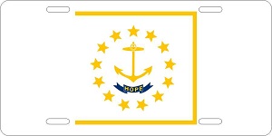 Rhode Island Flag License Plates