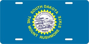 South Dakota Flag License Plates