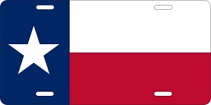 Texas Flag License Plates