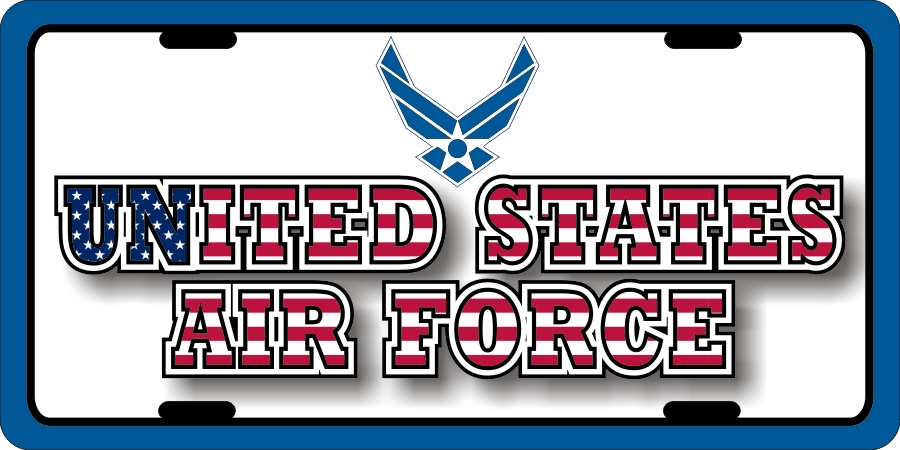 US Air Force (A) License Plates