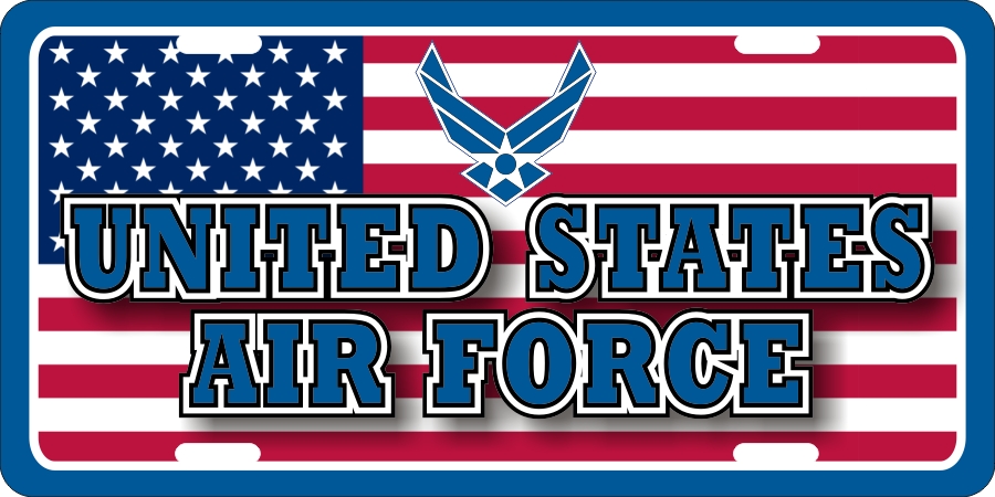 US Air Force (B) License Plates