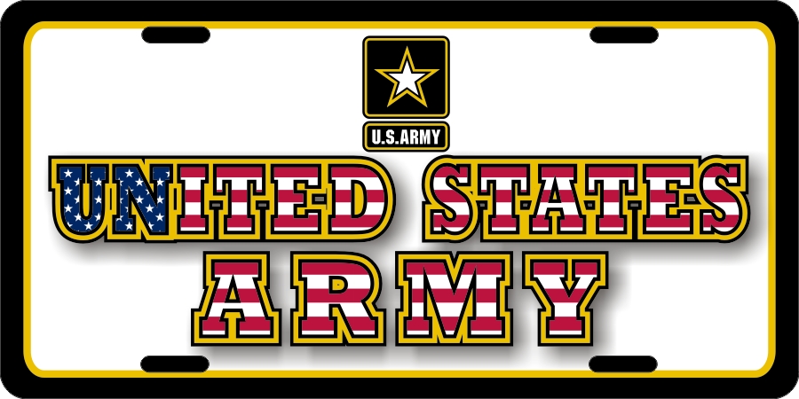 US Army License Plates
