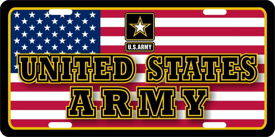 US Army (B) License Plates