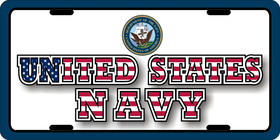 US Navy License Plates