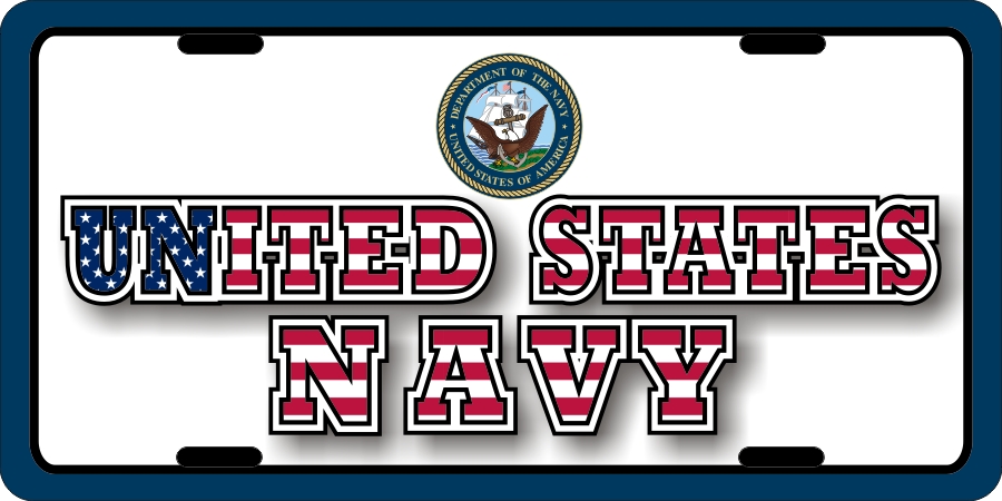 US Navy (A) License Plates