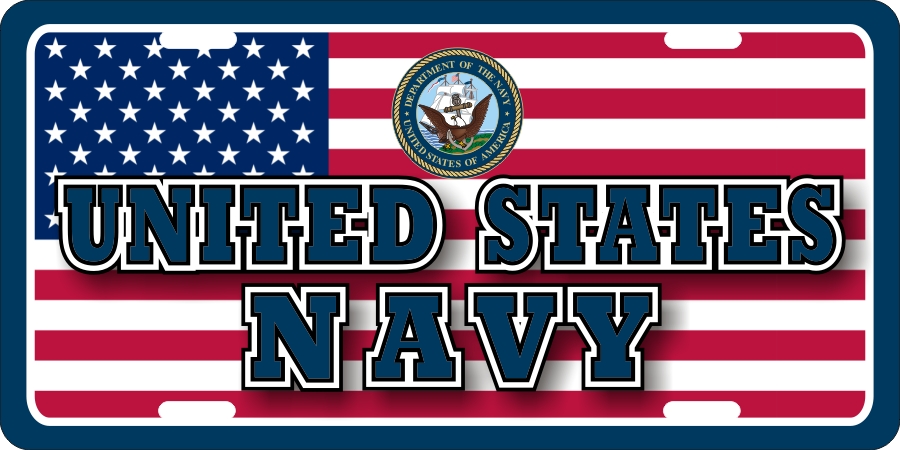 US Navy (B) License Plates