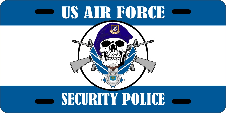 USAF Security Police License Plates